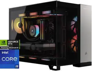 CORSAIR VENGEANCE i5100 Series Gaming PC - Liquid Cooled Intel Core i9 14900KF CPU - NVIDIA GeForce RTX 5080 Graphics - 32GB CORSAIR DOMINATOR TITANIUM RGB DDR5 Memory