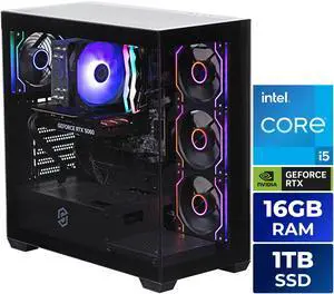 Stoneforged Lance Gaming PC, Intel Core i5-14400F, NVIDIA GeForce RTX 5060, 16GB DDR5, 1TB NVMe SSD, Windows 11 Home Stoneforged Lance Gaming PC, Intel Core i5-14400F, NVIDIA GeForce RTX 5060, 16GB DDR5, 1TB NVMe SSD, Windows 11 Home