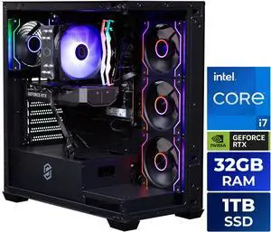 Stoneforged Scimitar Gaming Desktop PC, Intel Core i7-14700F, NVIDIA GeForce RTX 5060, 32GB DDR5-6000, 1TB NVMe SSD, 700W, Windows 11 Home Stoneforged Scimitar Gaming Desktop PC, Intel Core i7-14700F, NVIDIA GeForce RTX 5060, 32GB DDR5-6000, 1TB NVMe SSD, 700W, Windows 11 Home
