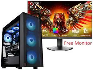 ABS Eurus Ruby Gaming PC - Windows 11 - AMD Ryzen 7 9800X3D - GeForce RTX 5090 - DLSS 4 - AI-Powered Performance - 32GB DDR5 6400MHz - 2TB M.2 NVMe SSD - ER9800X3D50903