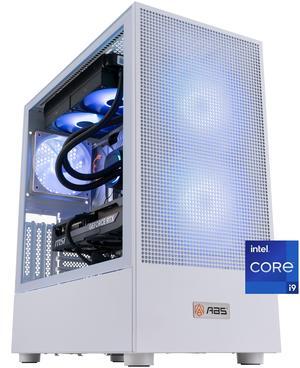 ABS Aeolian Aqua Gaming PC - Windows 11 - Intel Core i9-14900KF - GeForce RTX 5070 Ti - DLSS 4 - AI-Powered Performance - 32GB DDR5 6000 - 2TB M.2 NVMe SSD - AA14900KF5070TI