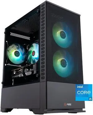 ABS Cyclone Aqua Gaming PC - Windows 11 - Intel Core i5-14400F - GeForce RTX 5060 -  DLSS 4 - AI-Powered Performance - 32GB DDR5 6400 - 1TB M.2 NVMe SSD - CA14400F50602