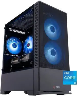 ABS Cyclone Aqua Gaming PC - Windows 11 - Intel Core i5-14400F - GeForce RTX 5060-  DLSS 4 - AI-Powered Performance - 32GB DDR4 3200 - 1TB M.2 NVMe SSD - CA14400F50603