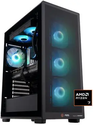 ABS Stratos Ruby Gaming PC - Windows 11 - AMD Ryzen 7 9800X3D - GeForce RTX 5070 - DLSS 4 - AI-Powered Performance - 32GB DDR5 6000 - 2TB M.2 NVMe SSD - SR9800X3D50702