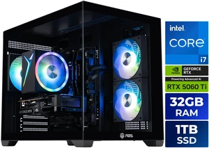 ABS Flux II Aqua Prebuilt Gaming PC - Windows 11 - Intel Core i7-14700F - GeForce RTX 5060 Ti 16GB - DLSS 4 - 32GB DDR4 - 1TB NVMe SSD ABS Flux II Aqua Prebuilt Gaming PC - Windows 11 - Intel Core i7-14700F - GeForce RTX 5060 Ti 16GB - DLSS 4 - 32GB DDR4 - 1TB NVMe SSD