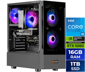 ABS Flavonius Aqua Prebuilt Gaming PC - Windows 11 - Intel Core i5-14400F - GeForce RTX 5060 8GB - DLSS 4 - 16GB DDR4 - 1TB NVMe SSD ABS Flavonius Aqua Prebuilt Gaming PC - Windows 11 - Intel Core i5-14400F - GeForce RTX 5060 8GB - DLSS 4 - 16GB DDR4 - 1TB NVMe SSD
