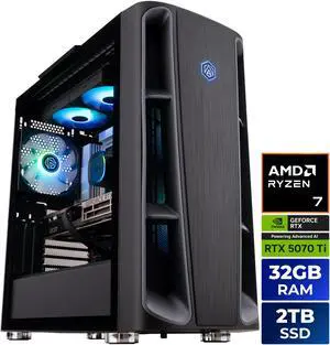 ABS Kaze II Ruby Gaming PC - Windows 11 - AMD Ryzen 7 9800X3D - GeForce RTX 5070 Ti - DLSS 4 - AI-Powered Performance - 32GB DDR5 6000MHz - 2TB M.2 SSD ABS Kaze II Ruby Gaming PC - Windows 11 - AMD Ryzen 7 9800X3D - GeForce RTX 5070 Ti - DLSS 4 - AI-Powered Performance - 32GB DDR5 6000MHz - 2TB M.2 SSD