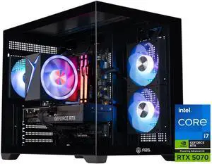 ABS Flux II Aqua Gaming PC - Windows 11 - Intel Core i7-14700F - GeForce RTX 5070 - DLSS 4 - AI-Powered Performance - 32GB DDR5 6400MHz - 1TB M.2 SSD ABS Flux II Aqua Gaming PC - Windows 11 - Intel Core i7-14700F - GeForce RTX 5070 - DLSS 4 - AI-Powered Performance - 32GB DDR5 6400MHz - 1TB M.2 SSD
