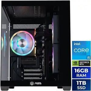 ABS Flux II Aqua Gaming PC - Windows 11 - Intel Core i5-14400F - GeForce RTX 5060 Ti 8GB - DLSS 4 - 16GB DDR4 3200 - 1TB M.2 SSD ABS Flux II Aqua Gaming PC - Windows 11 - Intel Core i5-14400F - GeForce RTX 5060 Ti 8GB - DLSS 4 - 16GB DDR4 3200 - 1TB M.2 SSD