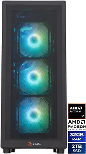 ABS Stratos II Ruby Prebuilt Gaming PC - Windows 11 - AMD Ryzen 7 9800X3D - Radeon RX 9070 XT 16GB - 32GB DDR5 6000 - 2TB M.2 SSD ABS Stratos II Ruby Prebuilt Gaming PC - Windows 11 - AMD Ryzen 7 9800X3D - Radeon RX 9070 XT 16GB - 32GB DDR5 6000 - 2TB M.2 SSD