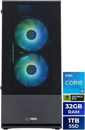 ABS Cyclone Aqua Prebuilt Gaming PC - Windows 11 - Intel Core i5-14400F - GeForce RTX 5060 - DLSS 4 - 32GB DDR4 3200 - 1TB M.2 SSD ABS Cyclone Aqua Prebuilt Gaming PC - Windows 11 - Intel Core i5-14400F - GeForce RTX 5060 - DLSS 4 - 32GB DDR4 3200 - 1TB M.2 SSD