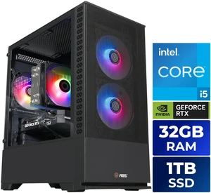 ABS Cyclone Aqua Prebuilt Gaming PC - Windows 11 - Intel Core i5-14400F - GeForce RTX 5060 - DLSS 4 - 32GB DDR4 3200 - 1TB M.2 SSD ABS Cyclone Aqua Prebuilt Gaming PC - Windows 11 - Intel Core i5-14400F - GeForce RTX 5060 - DLSS 4 - 32GB DDR4 3200 - 1TB M.2 SSD