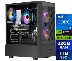 ABS Flavonius Aqua Prebuilt Gaming PC - Windows 11 - Intel Core i7-14700F - GeForce RTX 5060 8GB - DLSS 4 - 32GB DDR4 - 1TB NVMe SSD ABS Flavonius Aqua Prebuilt Gaming PC - Windows 11 - Intel Core i7-14700F - GeForce RTX 5060 8GB - DLSS 4 - 32GB DDR4 - 1TB NVMe SSD