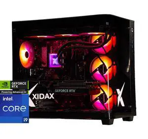 Xidax X-6 Series Intel Core i9 14900KF (up to 6.0GHz) , RTX 5090 32GB, 2TB NVMe M.2 SSD, 64GB (2x32GB) RAM, Liquid cooling, Window 11 Home Onami Black Gaming Desktop - Assembled & Serviced in Utah