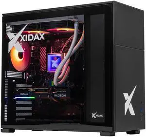 Xidax X-6 Series AMD Ryzen 5 7600 3.8GHz (up to 5.1GHz) , AMD Radeon RX 9060XT 8GB, 2TB NVMe M.2 SSD, 32GB (2x16GB) RAM, Genuine Window 11 Home Xen Black Gaming Desktop - Assembled & Serviced in Utah