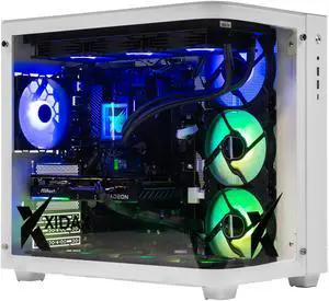 Xidax X-2 Series Intel Core i5 14400F 2.7GHz (up to 4.7GHz),  AMD Radeon RX 9060XT 8GB, 1TB NVMe M.2 SSD, 16GB (2x8GB) RAM, Window 11 Home Onami White Gaming Desktop - Assembled & Serviced in Utah