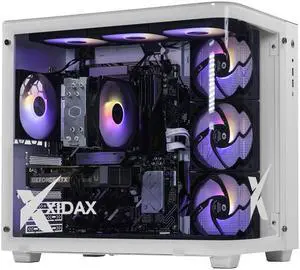 Xidax X-2 Series AMD Ryzen 5 7600 3.8GHz (Max: 5.1GHz), NVIDIA GeForce RTX 5050 8GB, 2TB NVMe M.2 SSD, 16GB (2x8GB) RAM, Genuine Window 11 Home Onami White Gaming Desktop - Assembled & Serviced in U.S