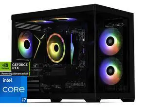STORMCRAFT Gaming PC Intel SIRIUS Core i7-14700F NVIDIA GeForce RTX 5060- AI Powered 32GB (16Gx2) DDR5 RGB 6000MHz 2TB NVMe SSD 650W PSU Windows 11 Home - SI1470FCC-560N1