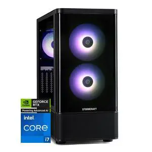 STORMCRAFT Gaming PC SKYHAWK PRO Intel Core i7-14700F NVIDIA GeForce RTX 5070 – AI Powered 32GB DDR5 6000MHz RGB 2TB NVMe SSD 850W PSU Windows 11 Home - SP1470FCC-570N1