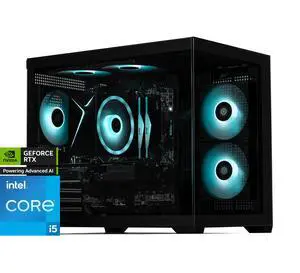 STORMCRAFT Gaming PC SIRIUS Intel Core i5-14400F NVIDIA GeForce RTX 5060  – AI Powered 32GB DDR5 6000MHz RGB 2TB NVMe SSD 650W PSU Windows 11 Home - SI1440FCC-560N1