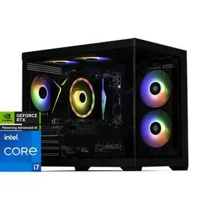 STORMCRAFT Gaming PC SIRIUS Intel Core i7-14700F NVIDIA GeForce RTX 5060 Ti 16GB – AI Powered 32GB 6000MHz RGB 2TB NVMe SSD 650W PSU Windows 11 Home - SI1470FCC-56VN1