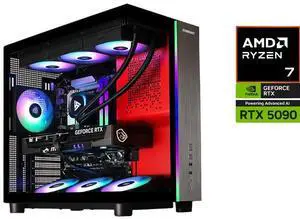 STORMCRAFT Gaming PC PHANTOM AMD RYZEN 7 9800X3D NVIDIA GeForce RTX 5090 - AI Powered 32GB DDR5 6000MHz RGB 2TB NVMe SSD 360mm AIO 1300W PSU Windows 11 Home- PH980XDCC-590N1 STORMCRAFT Gaming PC PHANTOM AMD RYZEN 7 9800X3D NVIDIA GeForce RTX 5090 - AI Powered 32GB DDR5 6000MHz RGB 2TB NVMe SSD 360mm AIO 1300W PSU Windows 11 Home- PH980XDCC-590N1