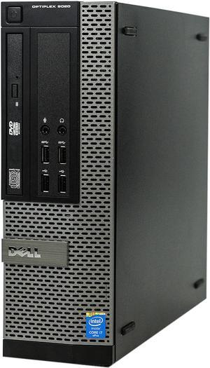 DELL Desktop Computer 9020-SFF Intel Core i7-4770 16GB DDR3 512GB SSD Intel HD Graphics 4600 Windows 10 Pro 64-bit