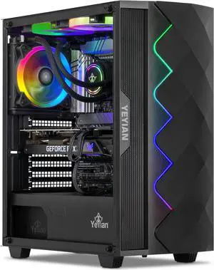 Yeyian Gaming Desktop YPI-SHOX13-01 Intel Core i5 13th Gen 13600KF (3.50GHz) 16GB DDR5 1TB NVMe SSD NVIDIA GeForce RTX 3070 Windows 11 Home