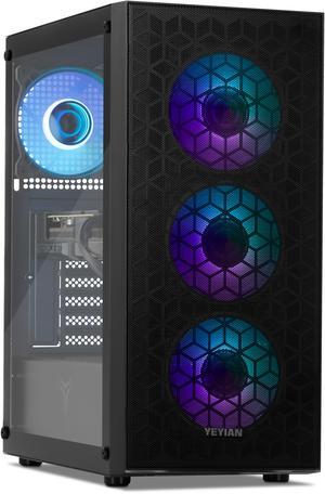 Yeyian Gaming Desktop PC YUMI Intel Core i5-12400F NVIDIA GeForce RTX 4060 – AI Integrated 16GB DDR5 1 TB NVMe SSD Windows 11 Home -YPI-YU24F0B-4602N