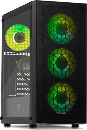 Yeyian Gaming Desktop PC YUMI YPI-YU44F0B-5601N Intel Core i5-14400F 16GB DDR5 1TB NVMe SSD GeForce RTX 5060 Windows 11 Home