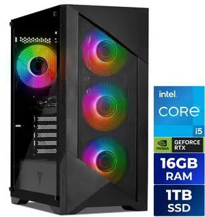 Yeyian Gaming Desktop PC Edge 44F0B-350P1N Intel Core i5-14400F 16GB DDR5 1TB NVMe SSD GeForce RTX 3050 Windows 11 Home Yeyian Gaming Desktop PC Edge 44F0B-350P1N Intel Core i5-14400F 16GB DDR5 1TB NVMe SSD GeForce RTX 3050 Windows 11 Home