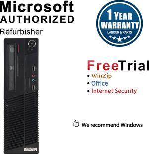 Refurbished Lenovo ThinkCentre M73 Slim/Small Form Factor Intel Core i5 4570 3.20 GHz / 8 GB DDR3 / 240 GB SSD / DVD / WIFI / Windows 10 Pro 64-bit