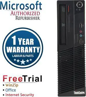 Lenovo Desktop Computer ThinkCentre M73 Intel Core i5-4430 8GB DDR3 320GB HDD Intel HD Graphics 4600 Windows 10 Pro