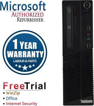 Lenovo Desktop Computer ThinkCentre M73-SFF Intel Core i3-4130 8GB DDR3 1TB HDD Intel HD Graphics 4400 Windows 10 Pro Multi-Language, English / Spanish