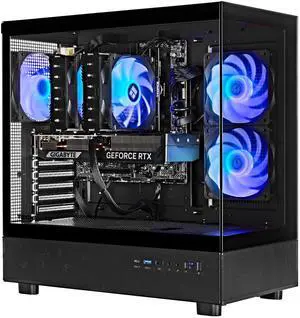 TECHNOID Glass Gaming PC, AMD Ryzen 7 7700X, NVIDIA GeForce RTX 5070, 32GB DDR5 5600, 1TB SSD, Windows 11 Home