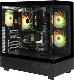 TECHNOID Glass Gaming PC - Ryzen 7 5700 - RTX 5070 - 32GB RAM - 1TB SSD - Windows 11 Home - AI Ready - VR Compatible - Wifi Bluetooth TECHNOID Glass Gaming PC - Ryzen 7 5700 - RTX 5070 - 32GB RAM - 1TB SSD - Windows 11 Home - AI Ready - VR Compatible - Wifi Bluetooth