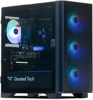 Quoted Tech Clarity Plus Gaming PC, AMD Ryzen 5 7500F, NVIDIA GeForce RTX 5060 8GB, 32GB DDR5 5600, 1TB NVMe SSD, Windows 11 Home