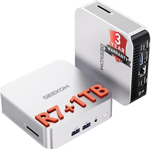 GEEKOM A8 Mini PC, Ryzen 7 8745HS, 16GB DDR5 Upgradeable RAM, 1TB SSD | Creator & Office, USB4, Up to 128GB RAM, 4x 4K Display, 8K, WiFi 6E, 2.5G LAN, SD Card Slot, Business Ready, 3-Year Coverage GEEKOM A8 Mini PC, Ryzen 7 8745HS, 16GB DDR5 Upgradeable RAM, 1TB SSD | Creator & Office, USB4, Up to 128GB RAM, 4x 4K Display, 8K, WiFi 6E, 2.5G LAN, SD Card Slot, Business Ready, 3-Year Coverage