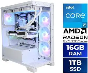 AZZA Gaming PC TABOR WHITE, Intel Ci5-14400, AMD RX9060XT 8GB WHITE, 16GBx1 DDR5, 1TB M.2 SSD, Windows 11 Home AZZA Gaming PC TABOR WHITE, Intel Ci5-14400, AMD RX9060XT 8GB WHITE, 16GBx1 DDR5, 1TB M.2 SSD, Windows 11 Home