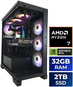 AZZA Gaming Desktop GOLIATH CORE GeForce RTX 5080 16 GB GDDR7 - AMD Ryzen 7 7800X3D - 32GB DDR5 - 2TB M.2 SSD Windows 11 Home AZZA Gaming Desktop GOLIATH CORE GeForce RTX 5080 16 GB GDDR7 - AMD Ryzen 7 7800X3D - 32GB DDR5 - 2TB M.2 SSD Windows 11 Home