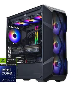 Cooler Master TD5 Pro - Intel Core Ultra 7-265KF - GeForce RTX 5070 Ti - 32GB DDR5 6000MHz - 2TB M.2 NVMe SSD - Windows 11 - 360mm AIO - Gaming PC
