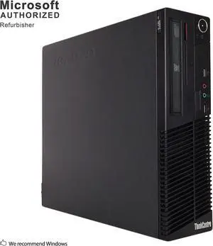 Certified Refurbished 2018 Lenovo ThinkCenter M73 SFF Intel i5 4570 3.20GHz, 8GB DDR3, 3TB HDD, DVD, WIFI, BT 4.0, HDMI, USB 3.0, VGA, DP Port, Windows 10 Professional 64 Bits