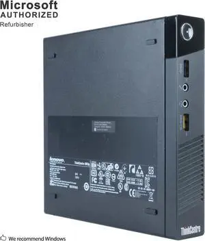 Lenovo Desktop Computer ThinkCentre M93P Intel Core i5-4570T 8GB DDR3 360GB SSD Intel HD Graphics 4600 Windows 10 Pro