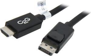C2G 54327 DisplayPort to HDMI Adapter Cable M/M, TAA Compliant, Black (10 Feet, 3.04 Meters)