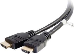 C2G 41413 4K Active High Speed HDMI Cable, 4K 60Hz, In-Wall CL3-Rated, Black (25 Feet, 7.62 Meters)