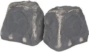 OSD Audio BTR-150 5" 2-Way Bluetooth 3.0 Outdoor Rock Speaker, Pair, Slate