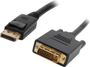 Kaybles DP-DVI-10-2P DisplayPort to DVI Cable 10 ft. 2-Pack, Display Port (DP) to DVI-D Male to Male Adapter Cable 1080P Compatible with PC, Laptop, HDTV, Projector, Monitor, More - Gold-Plated