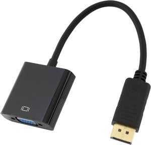 Kaybles 20AD-DPVGA-MF DisplayPort to VGA, Gold-Plated DP to VGA Adapter (Male to Female) Compatible for Lenovo, Dell, HP, ASUS