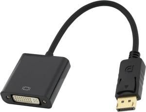 Kaybles 20AD-DPDVI-MF DisplayPort to DVI Converter Cable with Latch, DisplayPort 1.2 to DVI Converter Adapter for DP-enabled Computers - 1920 x 1080@60Hz