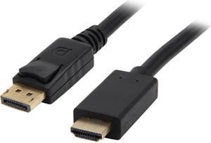 Kaybles DP-HDMI-15FT 15 ft. DP to HDMI Cable, Gold Plated DisplayPort to HDMI Cable 1080p Full HD for PCs to HDTV, Monitor, Projector with HDMI Port